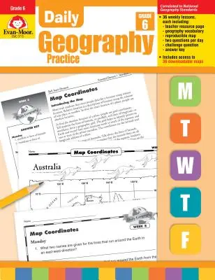 Denné cvičenia zo zemepisu: Grade 6 [s priesvitkami] - Daily Geography Practice: Grade 6 [With Transparencies]