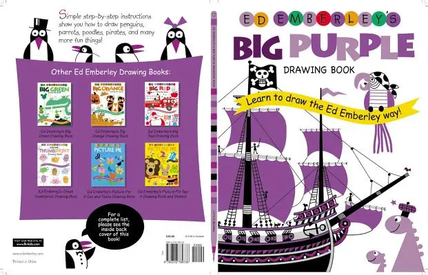 Veľká fialová kniha kresieb Eda Emberleyho - Ed Emberley's Big Purple Drawing Book