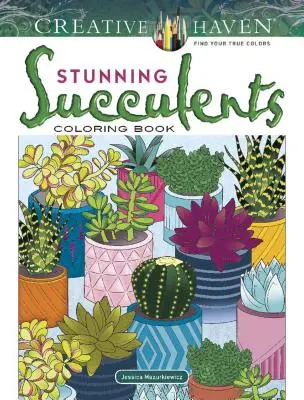 Creative Haven Ohromujúce sukulenty Omaľovánky - Creative Haven Stunning Succulents Coloring Book