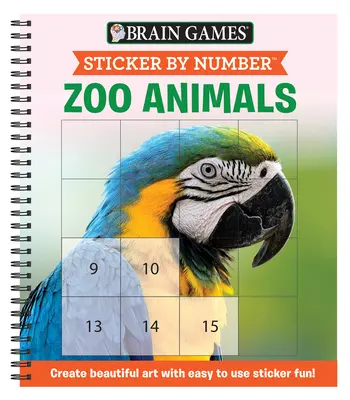 Nálepka podľa čísla: Zvieratá zo zoologickej záhrady - Sticker by Number: Zoo Animals