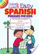 Vyfarbi a nauč sa jednoduché španielske frázy pre deti - Color & Learn Easy Spanish Phrases for Kids
