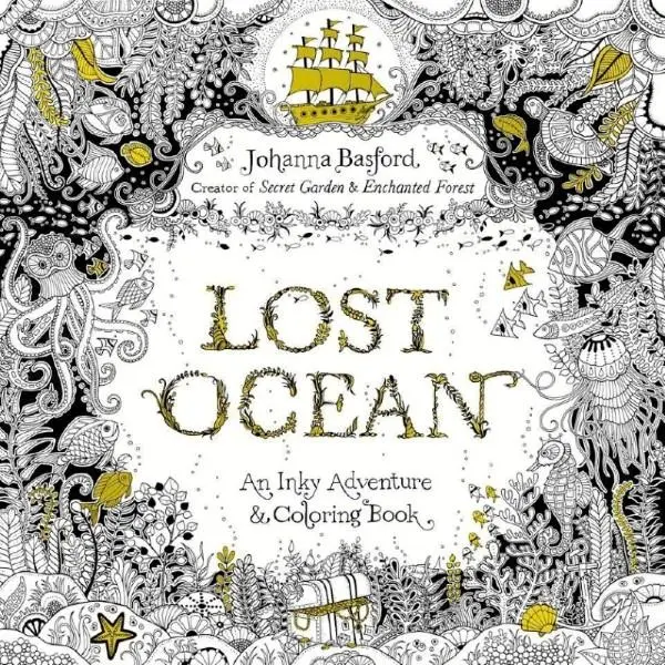 Stratený oceán - Atramentové dobrodružstvo a omaľovánka - Lost Ocean - An Inky Adventure & Colouring Book