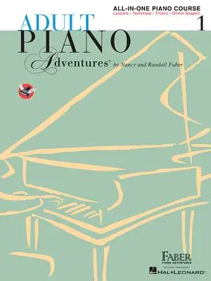 Klavírne dobrodružstvá pre dospelých All-In-One Piano Course Book 1: Book with Media Online - Adult Piano Adventures All-In-One Piano Course Book 1: Book with Media Online