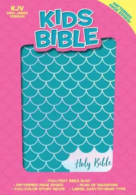 Biblia KJV pre deti, Aqua Leathertouch - KJV Kids Bible, Aqua Leathertouch