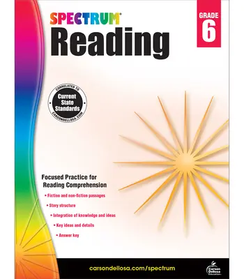 Pracovný zošit Spektrum Čítanie, 6. ročník - Spectrum Reading Workbook, Grade 6