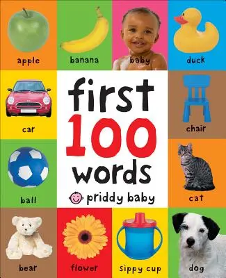 Prvých 100 slov: Polstrovaná dosková kniha - First 100 Words: A Padded Board Book