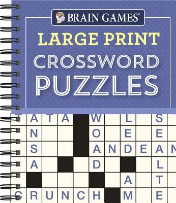 Hry na mozog - krížovky vo veľkom formáte (fialová) - Brain Games - Large Print Crossword Puzzles (Purple)