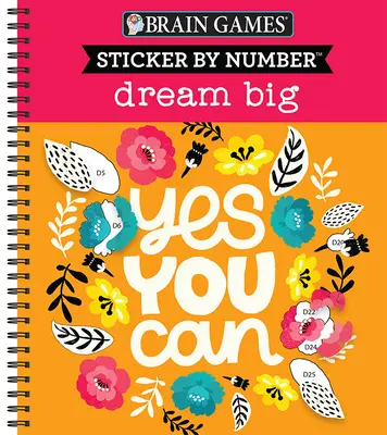 Nálepka podľa čísla: Veľké sny - Sticker by Number: Dream Big