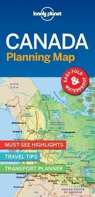Lonely Planet Kanada Plánovacia mapa 1 - Lonely Planet Canada Planning Map 1