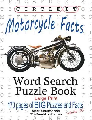 Zakrúžkujte, Fakty o motocykloch, Hľadanie slov, Puzzle Book - Circle It, Motorcycle Facts, Word Search, Puzzle Book