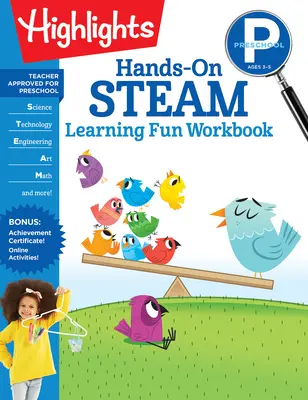 Predškolský pracovný zošit Hands-On Steam Learning Fun - Preschool Hands-On Steam Learning Fun Workbook