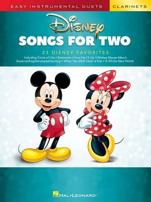 Disney Songs for Two Clarinets (Disneyho piesne pre dva klarinety): Jednoduché inštrumentálne duetá - Disney Songs for Two Clarinets: Easy Instrumental Duets