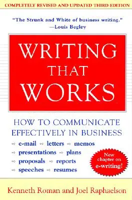 Writing That Works, 3. vydanie: Ako efektívne komunikovať v podnikaní - Writing That Works, 3rd Edition: How to Communicate Effectively in Business