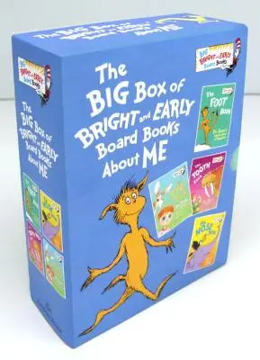 Veľký box Bright and Early Board Books about Me (Veľká škatuľa inteligentných a skorých stolových kníh o mne): Seuss; The Foot Book by Dr. Seuss; The Eye Book by Dr. Seuss; The Tooth Book by Dr. Seuss; The Nose Boo - The Big Box of Bright and Early Board Books about Me: The Foot Book by Dr. Seuss; The Eye Book by Dr. Seuss; The Tooth Book by Dr. Seuss; The Nose Boo
