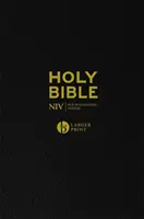 Biblia NIV s väčšou tlačou v čiernej koži - NIV Larger Print Black Leather Bible
