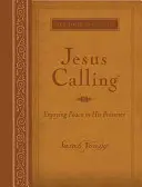 Ježiš volá, veľký text Hnedá koženka, s plným znením Písma: Vychutnávanie pokoja v jeho prítomnosti, čierne písmo - Jesus Calling, Large Text Brown Leathersoft, with Full Scriptures: Enjoying Peace in His Presence