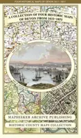Zbierka štyroch historických máp Devonu z rokov 1611-1851 - Collection of Four Historic Maps of Devon from 1611-1851