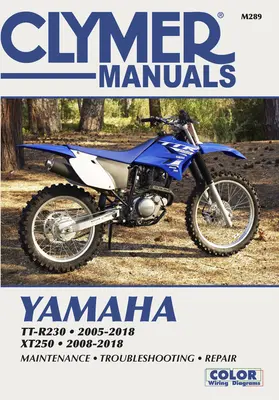 Yamaha Tt-R230 2005-2018, Xt250 2008-2018: Údržba, odstraňovanie porúch, opravy - Yamaha Tt-R230 2005-2018, Xt250 2008-2018: Maintenance, Troubleshooting, Repair