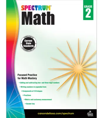 Pracovný zošit k matematike Spektrum, 2. ročník - Spectrum Math Workbook, Grade 2