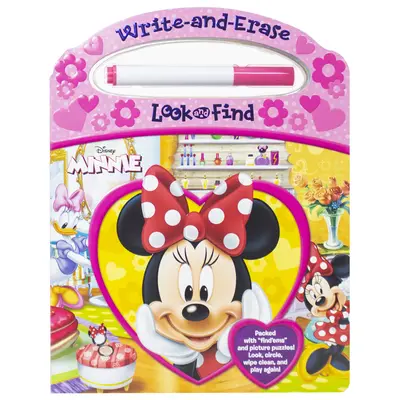 Disney Minnie Mouse - hľadaj a vymaž [s fixkou] - Disney Minnie Mouse - Write-And-Erase Look and Find [With Marker]