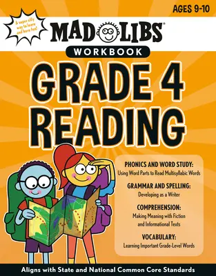 Pracovný zošit Mad Libs: Čítanie pre 4. ročník - Mad Libs Workbook: Grade 4 Reading