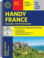 Philip's Handy Road Atlas Francúzsko, Belgicko a Holandsko - špirála A5 - Philip's Handy Road Atlas France, Belgium and The Netherlands - Spiral A5