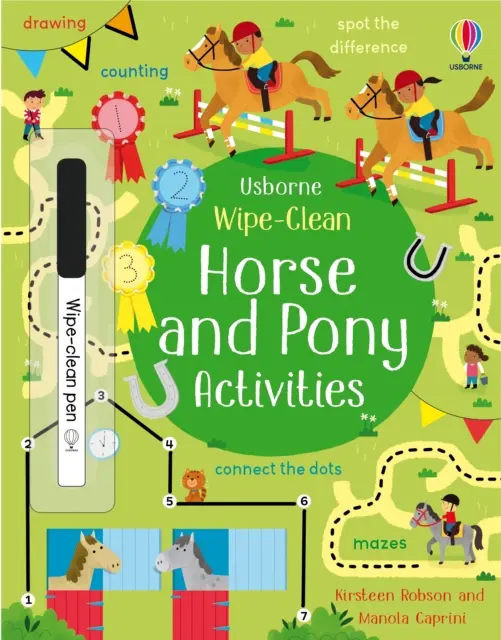 Aktivity s koníkmi a poníkmi na utieranie - Wipe-Clean Horse and Pony Activities