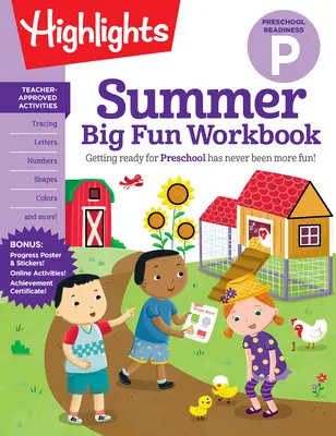 Veľká letná zábava Pracovný zošit Predškolská pripravenosť - Summer Big Fun Workbook Preschool Readiness