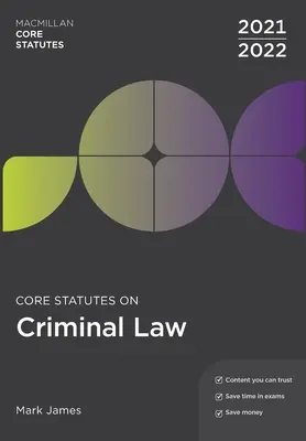 Základné zákony o trestnom práve 2021-22 - Core Statutes on Criminal Law 2021-22