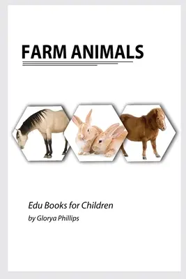 Zvieratá na farme: Montessori reálne zvieratá z farmy: kniha, kúsky inteligencie pre bábätko a batoľa, detská kniha, učebné zdroje - Farm Animals: Montessori real Farm Animals book, bits of intelligence for baby and toddler, children's book, learning resources
