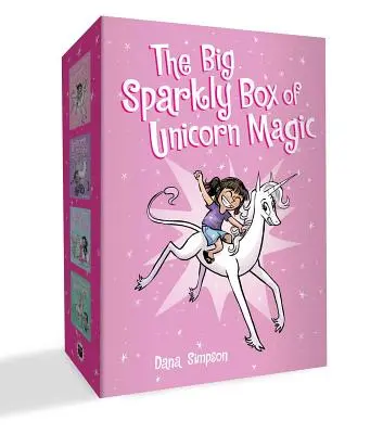 Veľká trblietavá škatuľa kúziel jednorožcov: Phoebe a jej jednorožec 1.-4. diel - The Big Sparkly Box of Unicorn Magic: Phoebe and Her Unicorn Box Set Volume 1-4