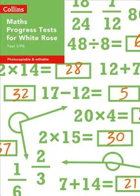 Collins Testy a hodnotenia - Testy z matematiky pre 5./6. ročník - White Rose - Collins Tests & Assessment - Year 5/P6 Maths Progress Tests for White Rose
