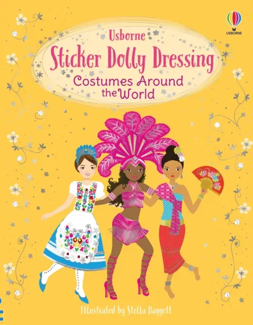 Nálepka Dolly Obliekanie kostýmov po celom svete - Sticker Dolly Dressing Costumes Around the World