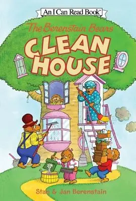 Medvedíky Berenstainové upratujú dom [so samolepkami] - The Berenstain Bears Clean House [With Stickers]