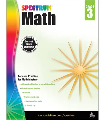 Pracovný zošit Spektrum matematiky, 3. ročník - Spectrum Math Workbook, Grade 3