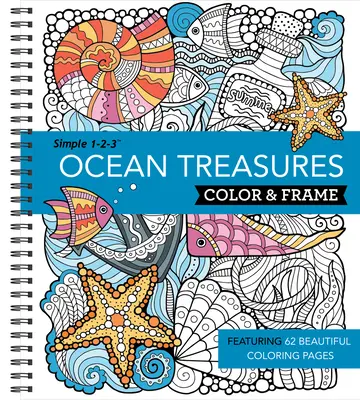 Vyfarbi a zarámuj - Poklady oceánu (omaľovánka pre dospelých) - Color & Frame - Ocean Treasures (Adult Coloring Book)