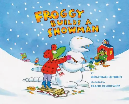 Žabka stavia snehuliaka - Froggy Builds a Snowman
