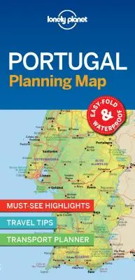 Lonely Planet Portugalsko Plánovacia mapa 1 - Lonely Planet Portugal Planning Map 1