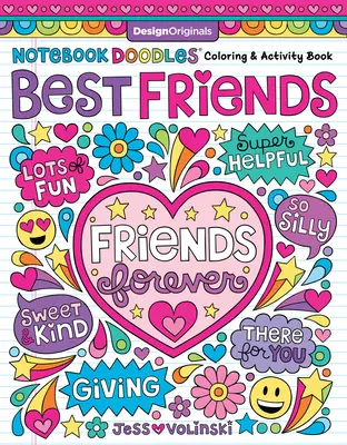 Zápisník Doodles Najlepší priatelia: Kniha na vyfarbovanie a aktivity - Notebook Doodles Best Friends: Coloring & Activity Book