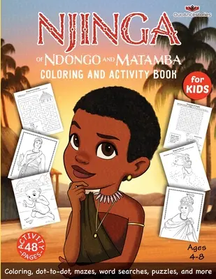 Njinga z Ndonga a Matamby Kniha na vyfarbovanie a aktivity - Njinga of Ndongo and Matamba Coloring and Activity Book