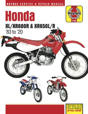 Honda XL/Xr600r & Xr650l/R '83 až '20: - História modelu - Kontroly pred jazdou - Schémy zapojenia - Nástroje a tipy pre dielňu - Honda XL/Xr600r & Xr650l/R '83 to '20: - Model History - Pre-Ride Checks - Wiring Diagrams - Tools and Workshop Tips