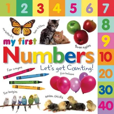Knižky v záložkách: Moje prvé čísla: Poďme počítať! - Tabbed Board Books: My First Numbers: Let's Get Counting!