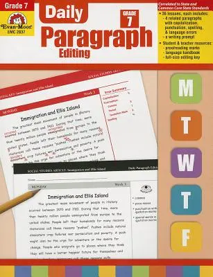 Denná úprava odsekov 7. ročník - Daily Paragraph Editing Grade 7