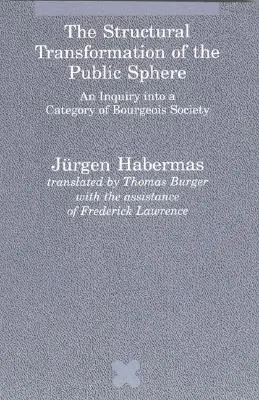 Štrukturálna transformácia verejnej sféry: Skúmanie kategórie buržoáznej spoločnosti - The Structural Transformation of the Public Sphere: An Inquiry Into a Category of Bourgeois Society