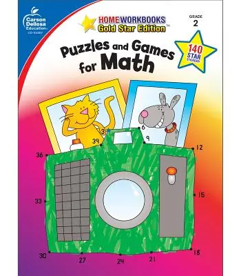 Hádanky a hry na matematiku, 2. ročník: Gold Star Edition - Puzzles and Games for Math, Grade 2: Gold Star Edition