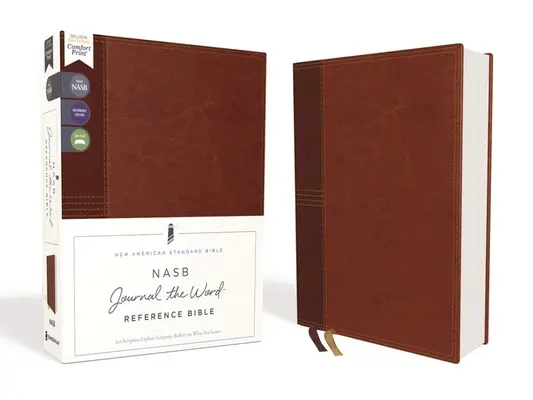 Nasb, Journal the Word Reference Bible, Leathersoft Over Board, Brown, Red Letter Edition, 1995 Text, Comfort Print: Nech Písmo vysvetľuje Písmo. - Nasb, Journal the Word Reference Bible, Leathersoft Over Board, Brown, Red Letter Edition, 1995 Text, Comfort Print: Let Scripture Explain Scripture.