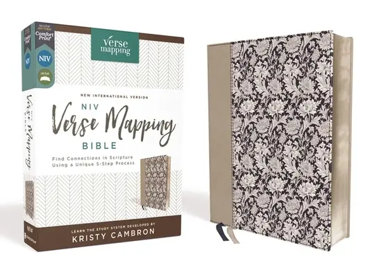 Niv, Verse Mapping Bible, Leathersoft, Navy Floral, Comfort Print: Niv, Verse Mapping Bible, Leathersoft, Navy Floral, Comfort Print: Nájsť súvislosti v Písme pomocou jedinečného päťkrokového procesu - Niv, Verse Mapping Bible, Leathersoft, Navy Floral, Comfort Print: Find Connections in Scripture Using a Unique 5-Step Process