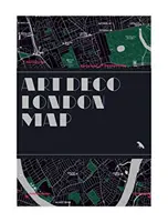 Mapa Londýna v štýle art deco - Art Deco London Map