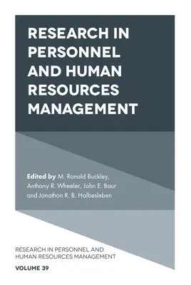 Výskum v oblasti personálneho manažmentu a riadenia ľudských zdrojov - Research in Personnel and Human Resources Management