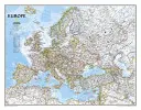 National Geographic: Klasická nástenná mapa Európy (30,5 X 23,75 palca) - National Geographic: Europe Classic Wall Map (30.5 X 23.75 Inches)